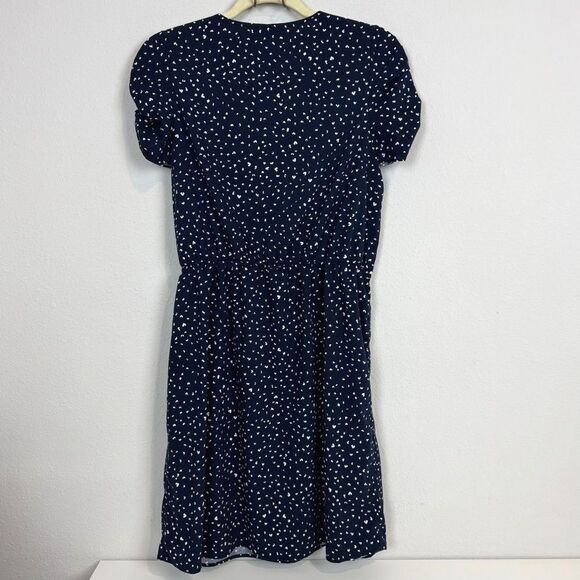 Banana Republic Factory Navy Heart Dress M - Picture 5 of 9